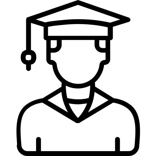 Icon of graduating student