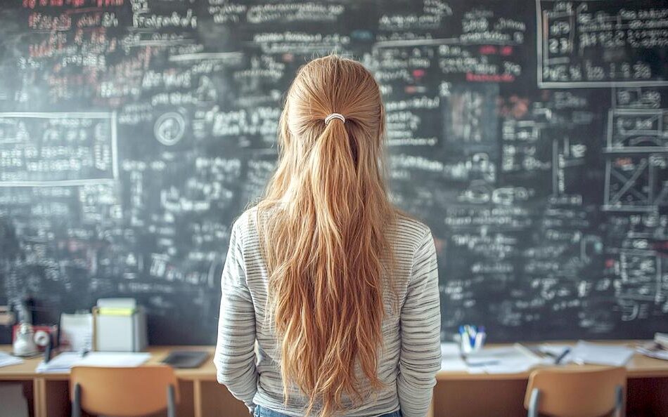 Photo of Girl at Chalkboard