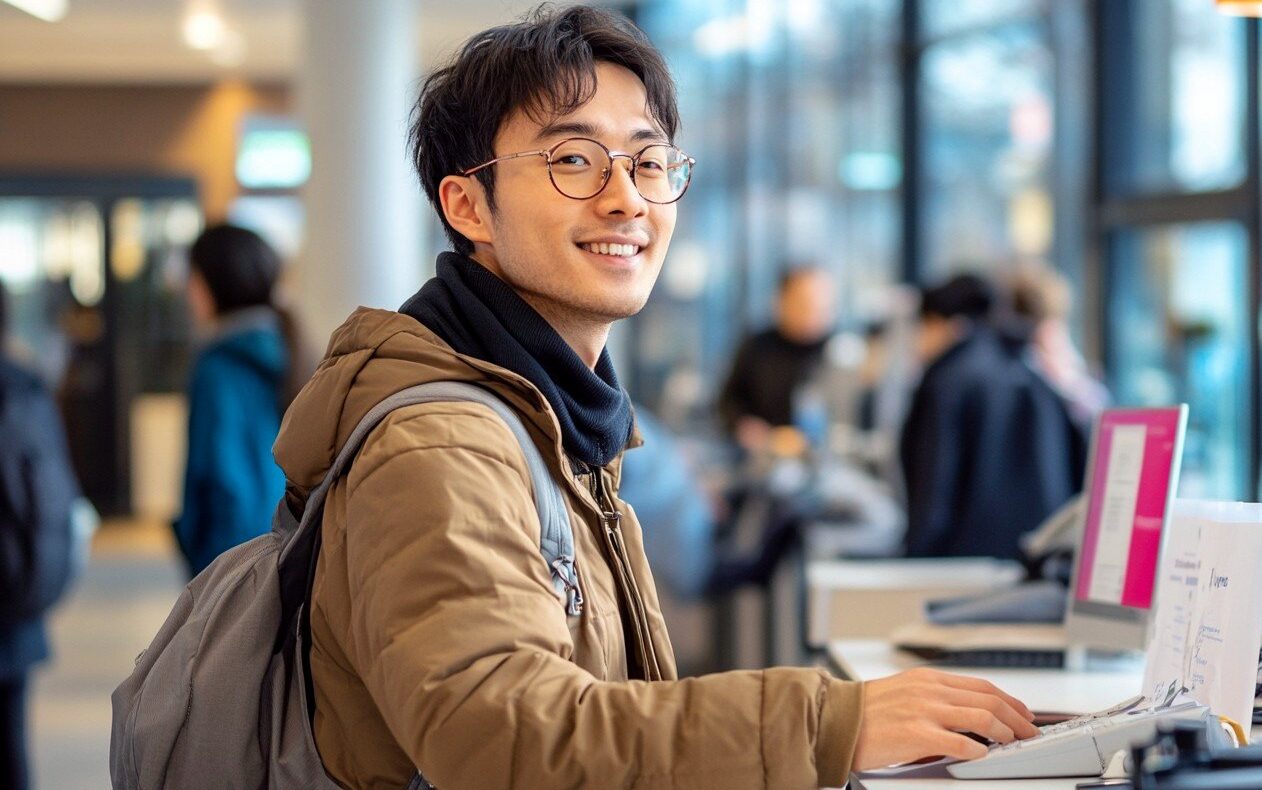 Photo of Student at Computer